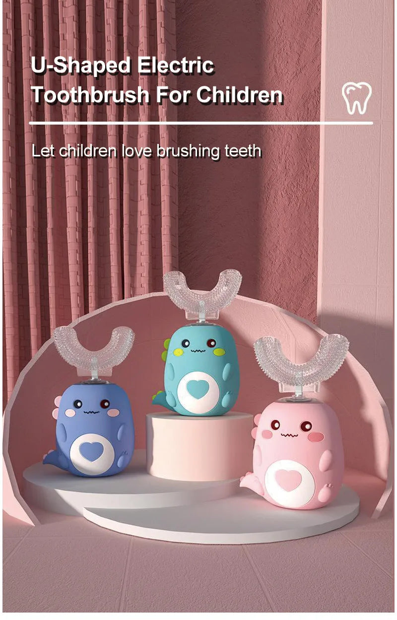 Sonic U-Shaped Kids Toothbrush – 360° Rechargeable