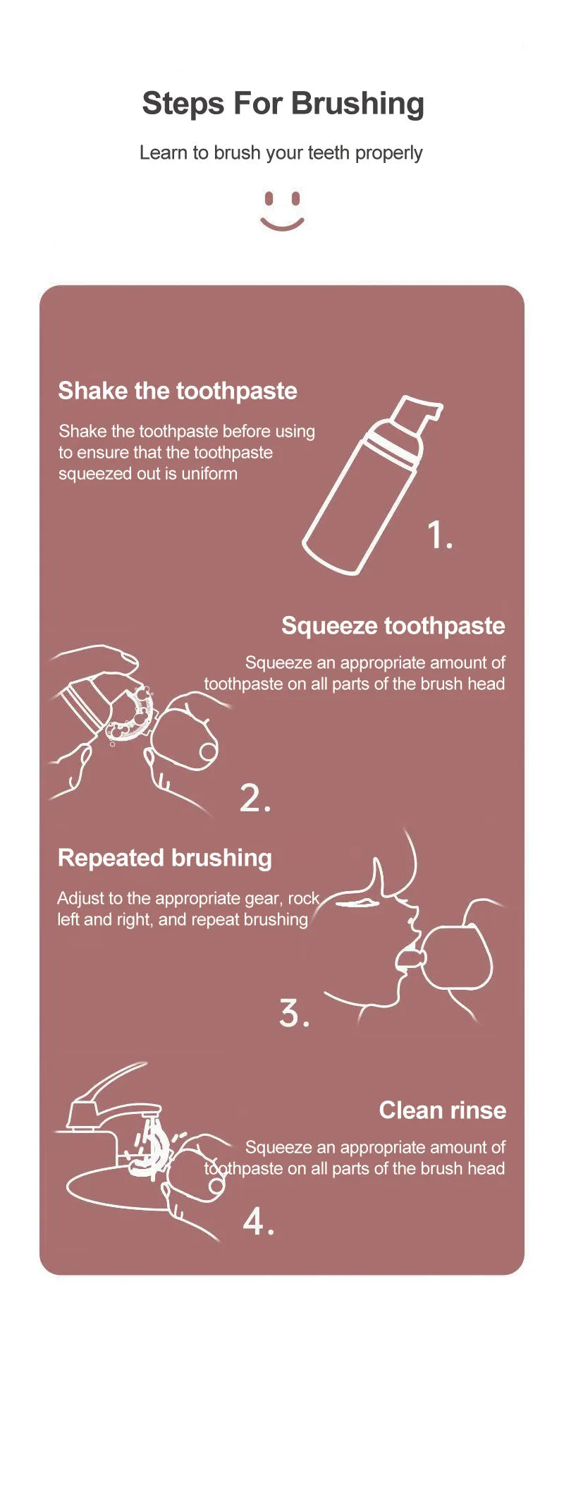 Sonic U-Shaped Kids Toothbrush – 360° Rechargeable