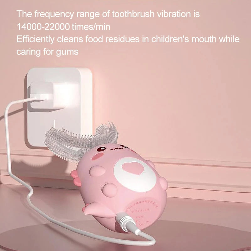 Sonic U-Shaped Kids Toothbrush – 360° Rechargeable