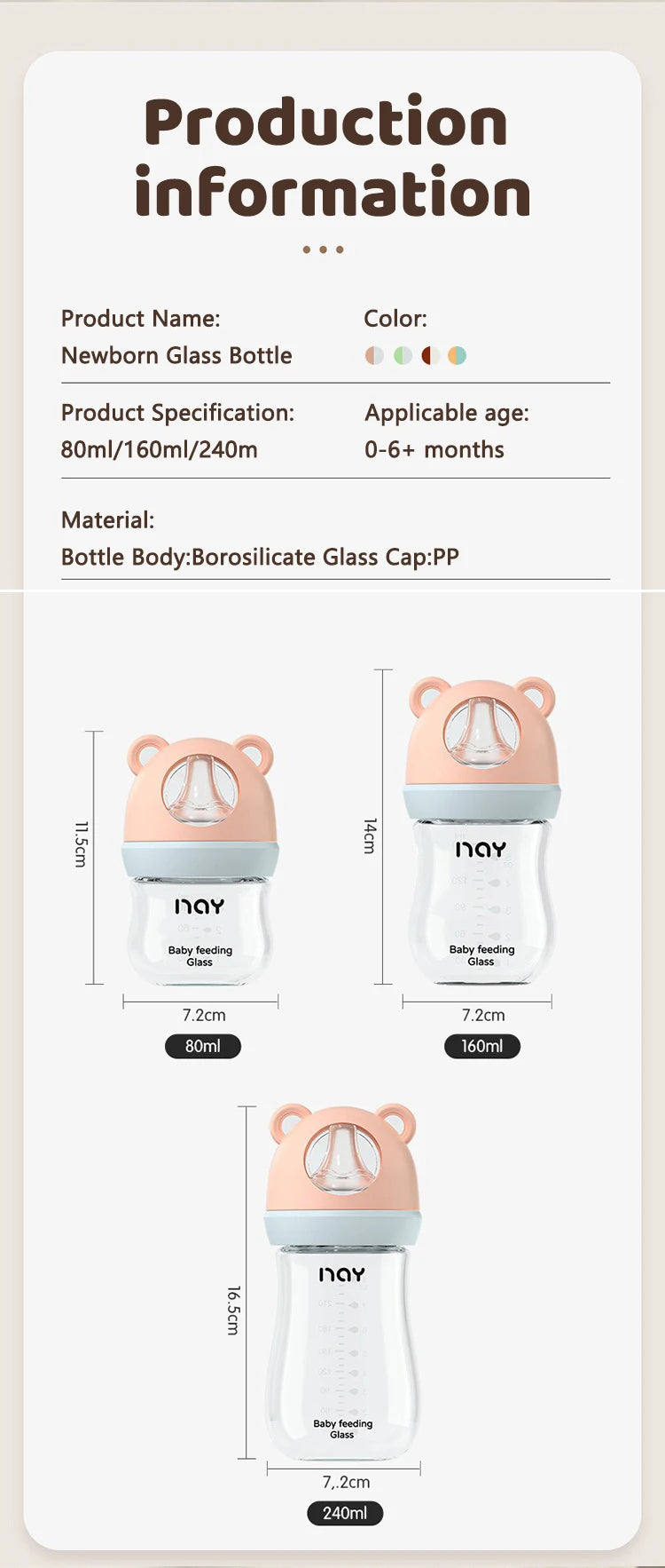 GLASS BABY BOTTLE