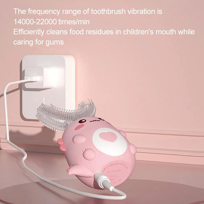 Sonic U-Shaped Kids Toothbrush – 360° Rechargeable